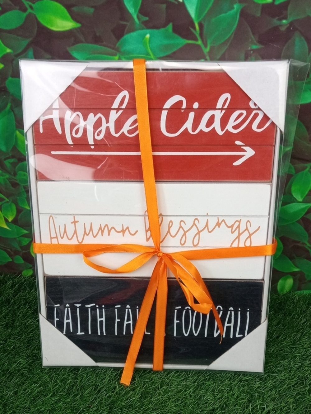 🍂🍒 Rustic Fall Stacked Wood Sign Set